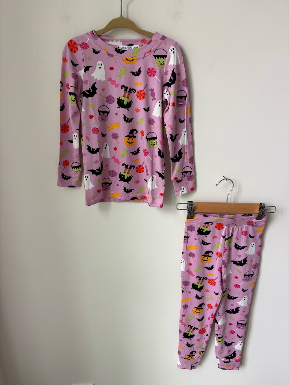 NWT Mary Square Trick or Treat Halloween Toddler Pajama Set Soft Sleep Size 3T